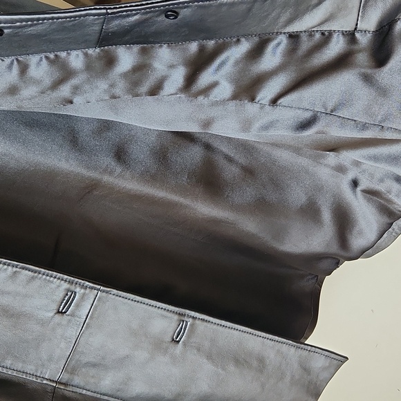 John Paul Richard Black Button Up‎ Leather Jacket sz 8 Classic - Picture 11 of 14